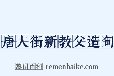 唐人街新教父造句是什么意思的图片